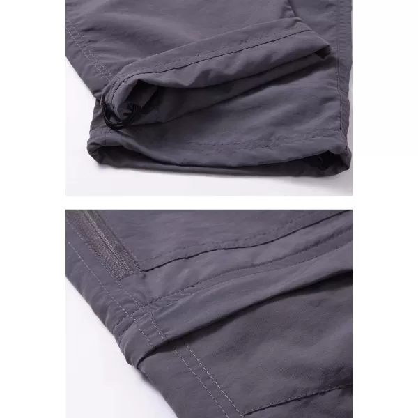 Flygo Men's Lightweight Quick Dry Windproof Waterproof Convertible Cargo Pants
