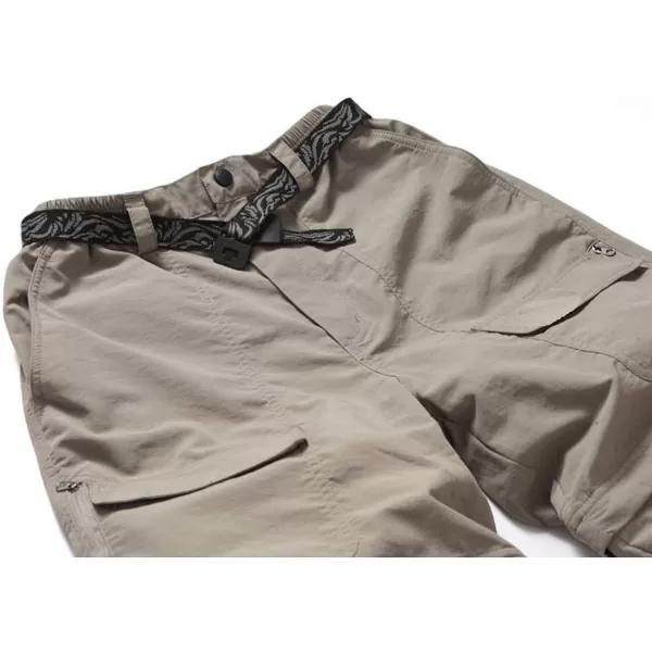 Flygo Men's Lightweight Quick Dry Windproof Waterproof Convertible Cargo Pants