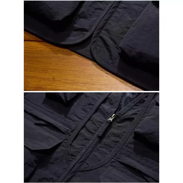 Flygo Men's Utility Cargo Vest Outdoor Fishing Safari Travel Work Photo Vest with Pockets