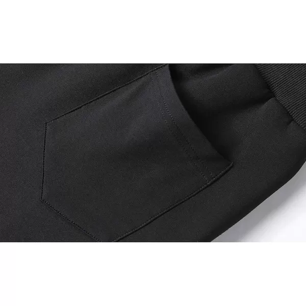 Flygo Men's Warm Fleece Pants Sherpa Lined Active Running Camping Sweatpants