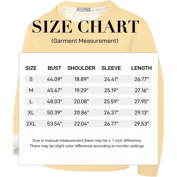 Flygo Men's Warm Sherpa Lined Crewneck Sweatshirts Fleece Pullover Tops Heavy-weight Thick Thermal Cotton Sweat-Shirts