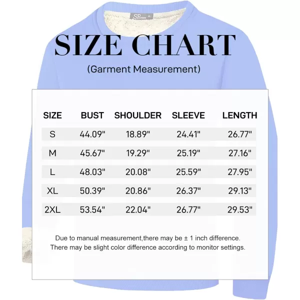 Flygo Men's Warm Sherpa Lined Crewneck Sweatshirts Fleece Pullover Tops Heavy-weight Thick Thermal Cotton Sweat-Shirts