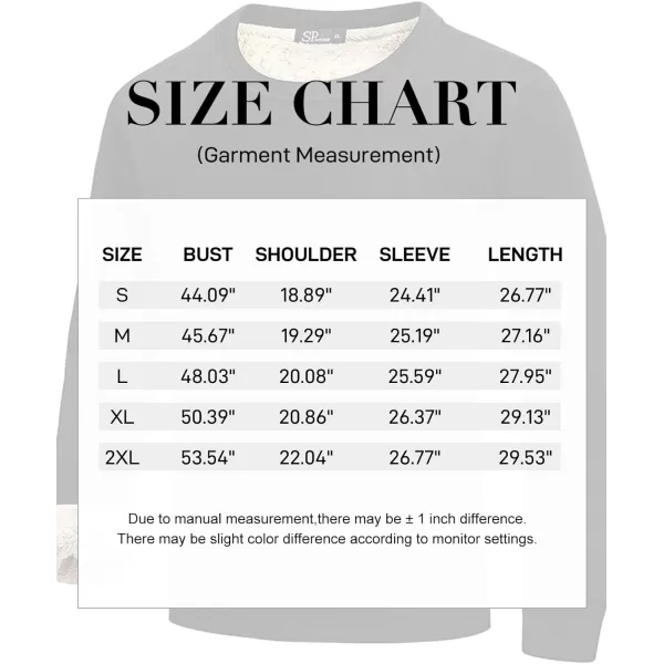 Flygo Men's Warm Sherpa Lined Crewneck Sweatshirts Fleece Pullover Tops Heavy-weight Thick Thermal Cotton Sweat-Shirts