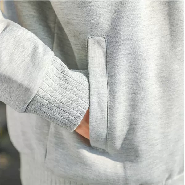 Flygo Men's Winter Sherpa Lined Zip Up Hoodies Sweatshirt Coat