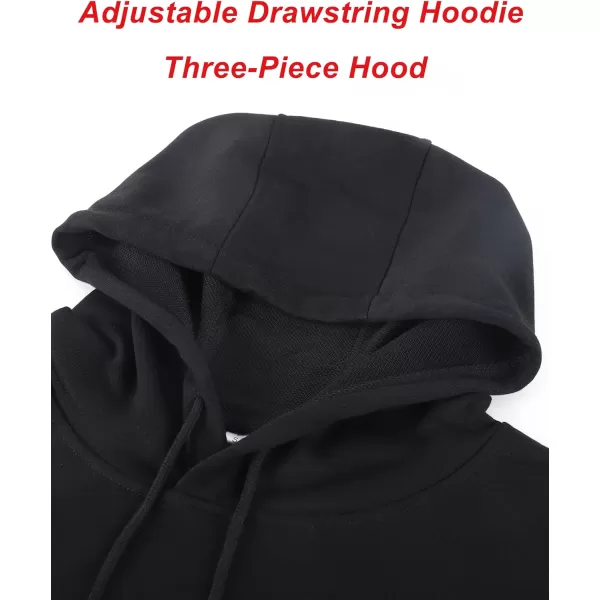 Flygo Women's Oversized Letter Graphic Print Drawstring Vintage Drop Shoulder Hoodies Long Sleeve Pullover Sweatshirt