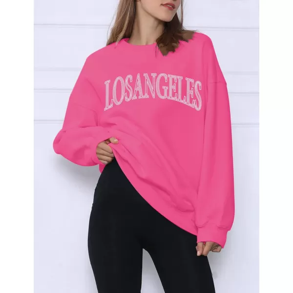 Flygo Women's Oversized Letter Graphic Print Drawstring Vintage Drop Shoulder Hoodies Long Sleeve Pullover Sweatshirt