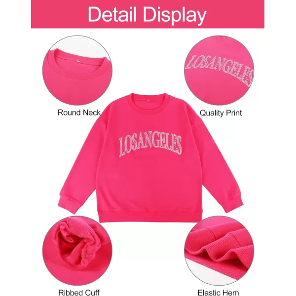 Flygo Women's Oversized Letter Graphic Print Drawstring Vintage Drop Shoulder Hoodies Long Sleeve Pullover Sweatshirt