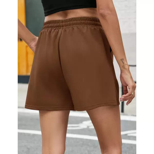 Flygo Womens Sweat Shorts Casual Summer Drawstring Waist Comfy Lounge Athletic Shorts Running Gym Shorts with Pockets