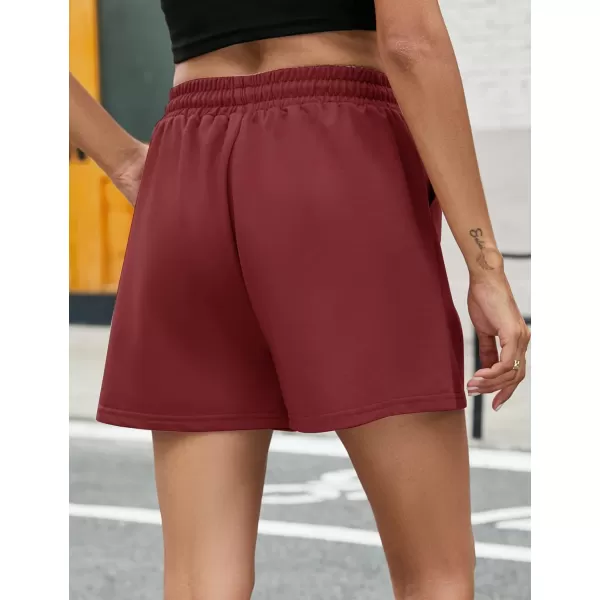 Flygo Womens Sweat Shorts Casual Summer Drawstring Waist Comfy Lounge Athletic Shorts Running Gym Shorts with Pockets