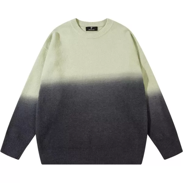 Flygo Mens Cow Sweater Harajuku Oversized Sweaters Casual Knit Pullover Jumper Sweatshirt