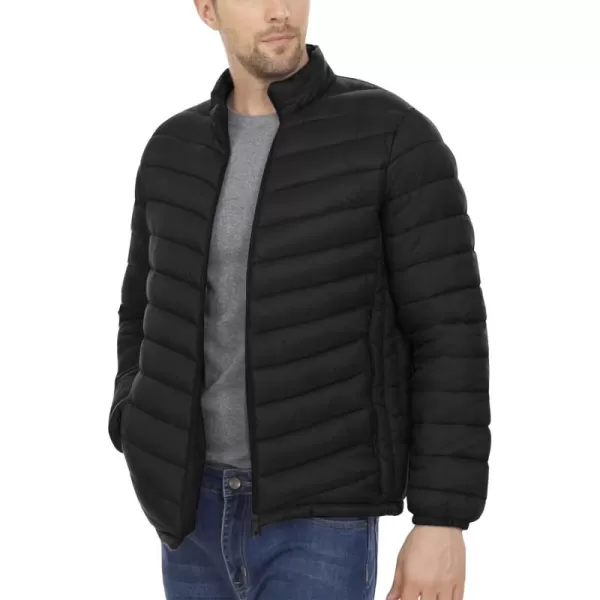 Flygo Mens Lightweight Puffer Jacket Water Resistant Winter Quilted Down Jackets Bubble Coat