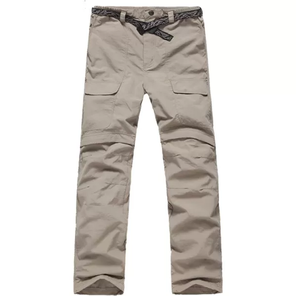 Flygo Men's Lightweight Quick Dry Windproof Waterproof Convertible Cargo Pants