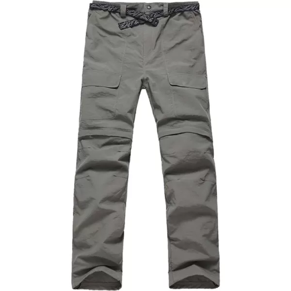 Flygo Men's Lightweight Quick Dry Windproof Waterproof Convertible Cargo Pants