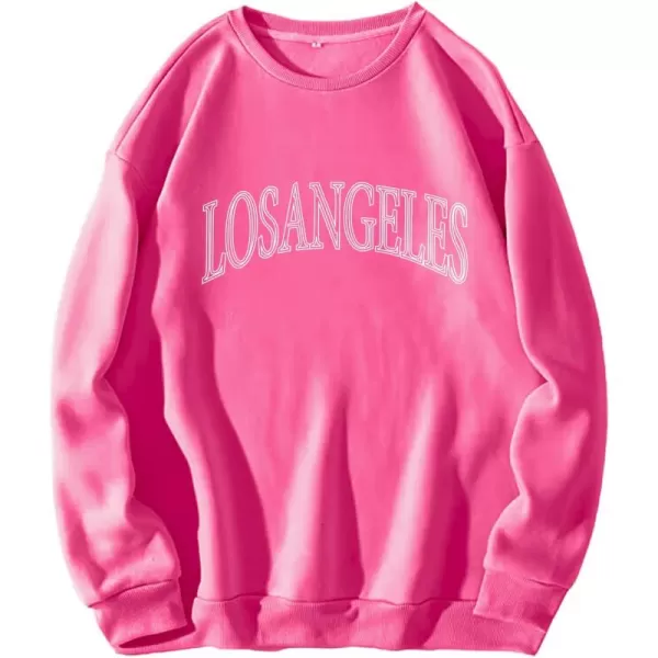 Flygo Women's Oversized Letter Graphic Print Drawstring Vintage Drop Shoulder Hoodies Long Sleeve Pullover Sweatshirt