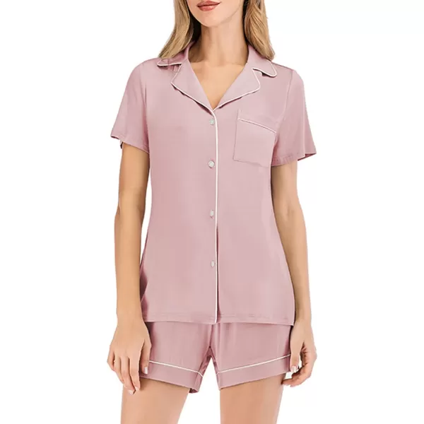 Flygo 2 piece Short Nightwear Classic Short Sleeve Maternity &amp; Nursing Confinement pajamas Pajama Set Women