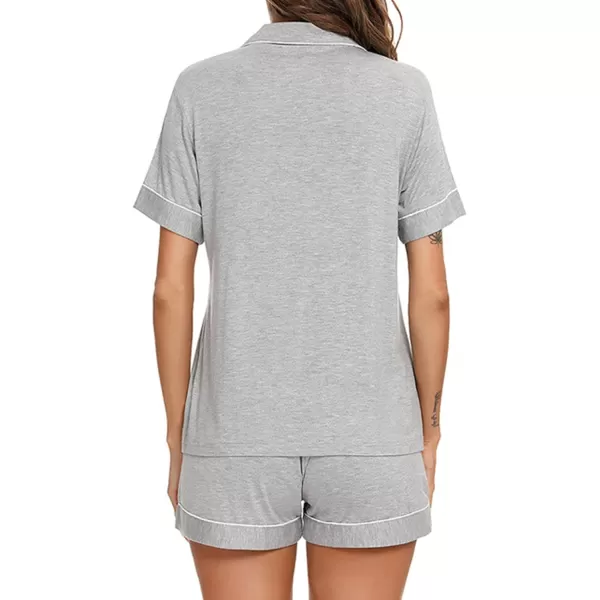 Flygo 2 piece Short Nightwear Classic Short Sleeve Maternity &amp; Nursing Confinement pajamas Pajama Set Women