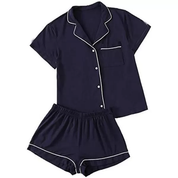 Flygo 2 piece Short Nightwear Classic Short Sleeve Maternity &amp; Nursing Confinement pajamas Pajama Set Women