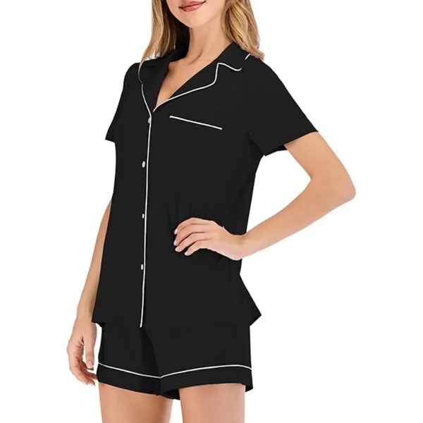 Flygo 2 piece Short Nightwear Classic Short Sleeve Maternity &amp; Nursing Confinement pajamas Pajama Set Women