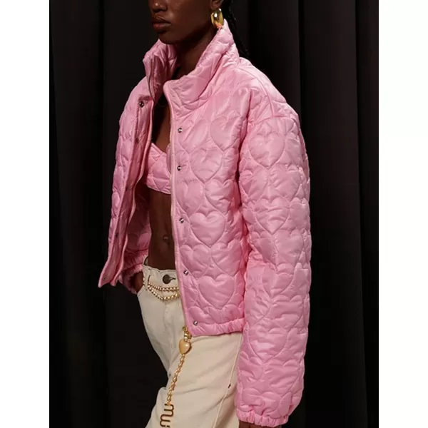 Flygo Cropped Puffer Jacket Womens Lightweight Zip Up Quilted Jackets Short Padded Winter Coat