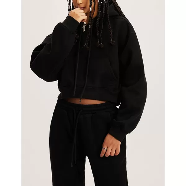 Flygo Jogging Suits for Women 2 Piece Sweatsuits Tracksuits Outfits Spring Crop Hoodie Pants Sets