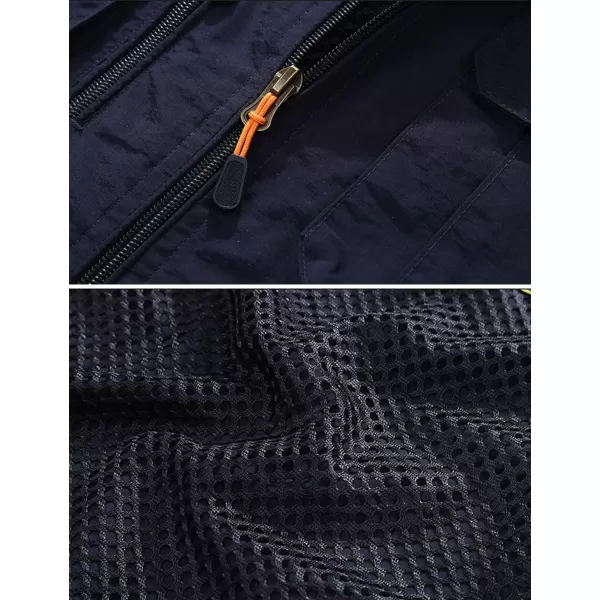 Flygo Men's Casual Outdoor Work Safari Fishing Travel Photo Cargo Vest Jacket Multi Pockets