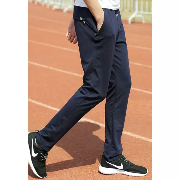 Flygo Mens Casual Straight Leg Sweat Pants Running Active Sports Jogger Pants