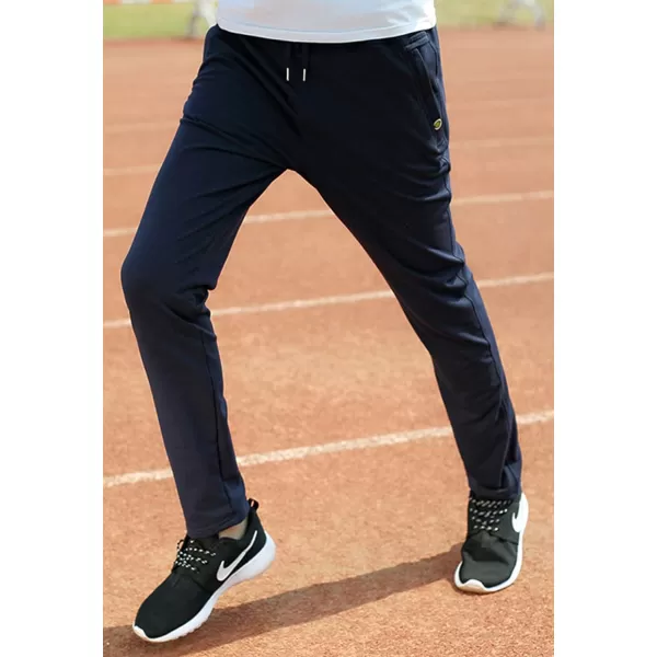 Flygo Mens Casual Straight Leg Sweat Pants Running Active Sports Jogger Pants