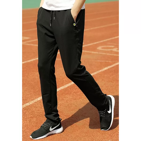 Flygo Mens Casual Straight Leg Sweat Pants Running Active Sports Jogger Pants