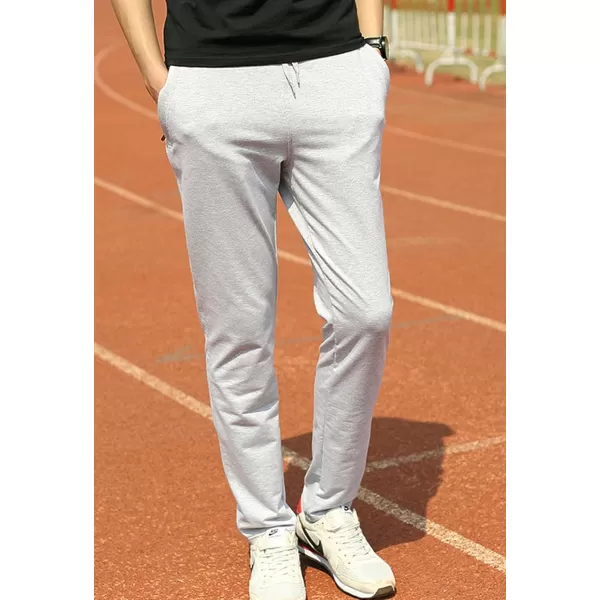 Flygo Mens Casual Straight Leg Sweat Pants Running Active Sports Jogger Pants