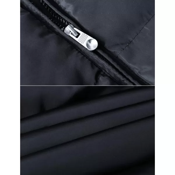 Flygo Men's Casual Winter Warm Outdoor Padded Puffer Vest Quilted Coat Jacket