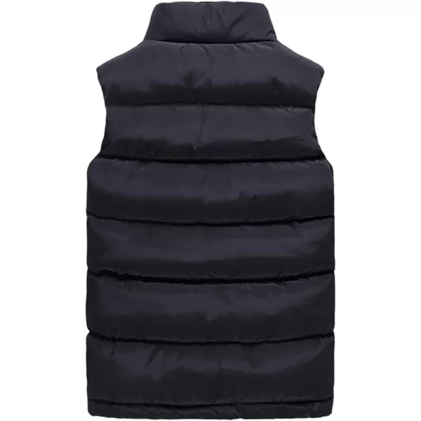 Flygo Men's Casual Winter Warm Outdoor Padded Puffer Vest Quilted Coat Jacket