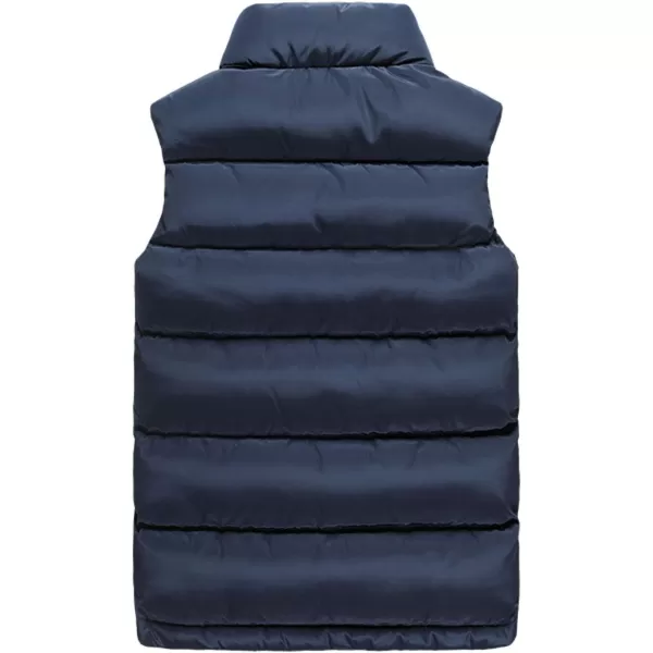 Flygo Men's Casual Winter Warm Outdoor Padded Puffer Vest Quilted Coat Jacket