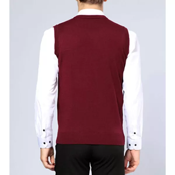 Flygo Men's Classic Pullover Argyle Vest Sweater