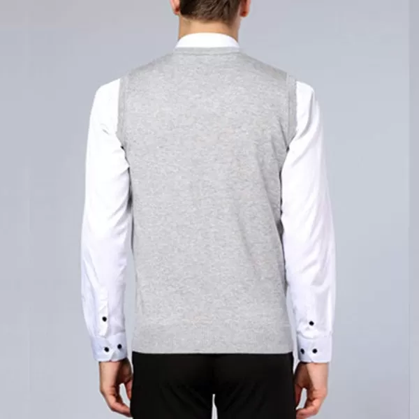 Flygo Men's Classic Pullover Argyle Vest Sweater