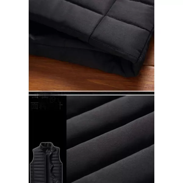 Flygo Men's Classic Zip Up Lightweight Vest Outdoor Padded Quilted Vests Jackets