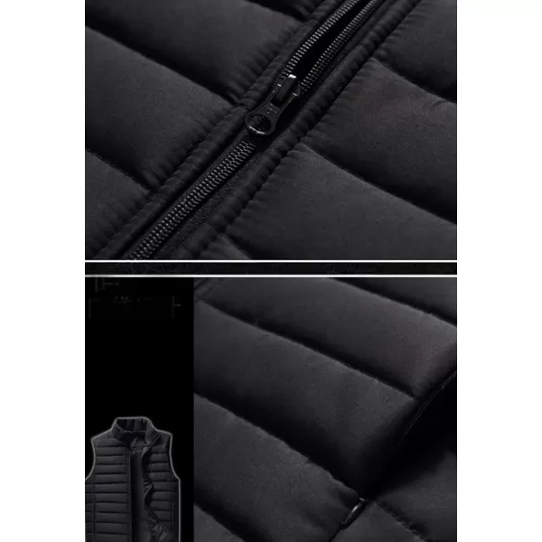 Flygo Men's Classic Zip Up Lightweight Vest Outdoor Padded Quilted Vests Jackets