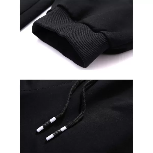 Flygo Men's Cotton Casual Shorts 3/4 Jogger Capri Pants Below Knee Cropped Pants Zipper Pockets