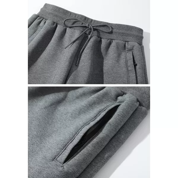 Flygo Men's Fleece Pants Winter Active Joggers Sweatpants Thermal Sherpa Lined Pants