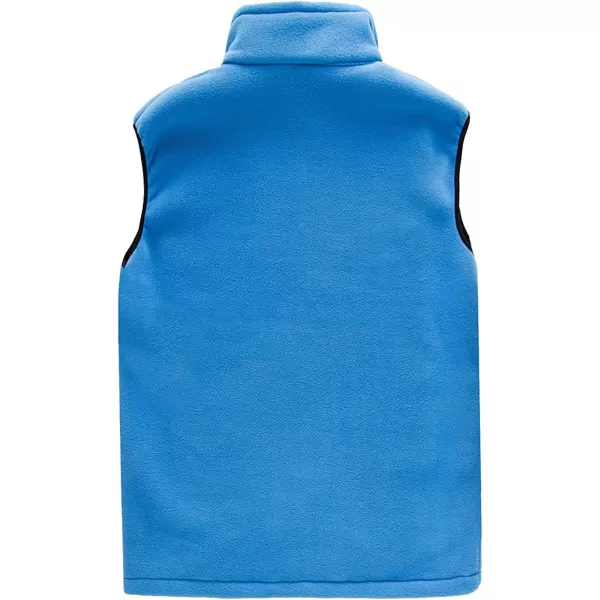 Flygo Men's Full Zip Up Soft Lightweight Utility Outdoor Mountain Fleece Vest