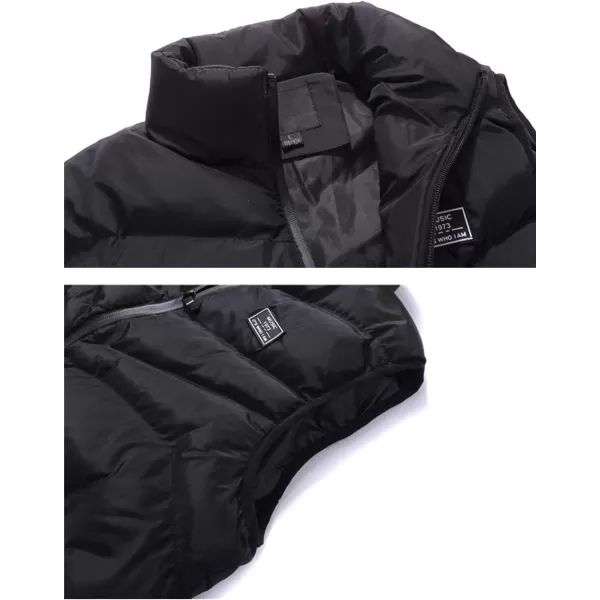 Flygo Men's Lightweight Down Vest Outdoor Water-Resistance Puffer Vest Jacket