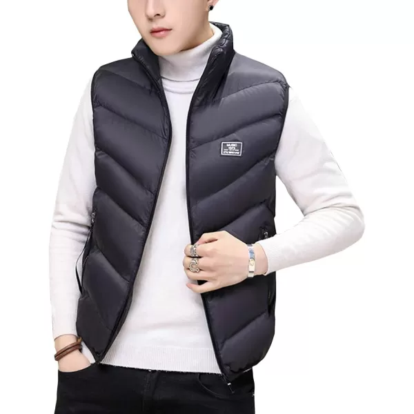 Flygo Men's Lightweight Down Vest Outdoor Water-Resistance Puffer Vest Jacket