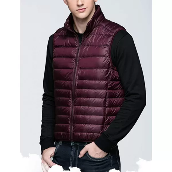 Flygo Men's Outdoor Lightweight Packable Puffer Vest Sleeveless Casual Work Down Vests