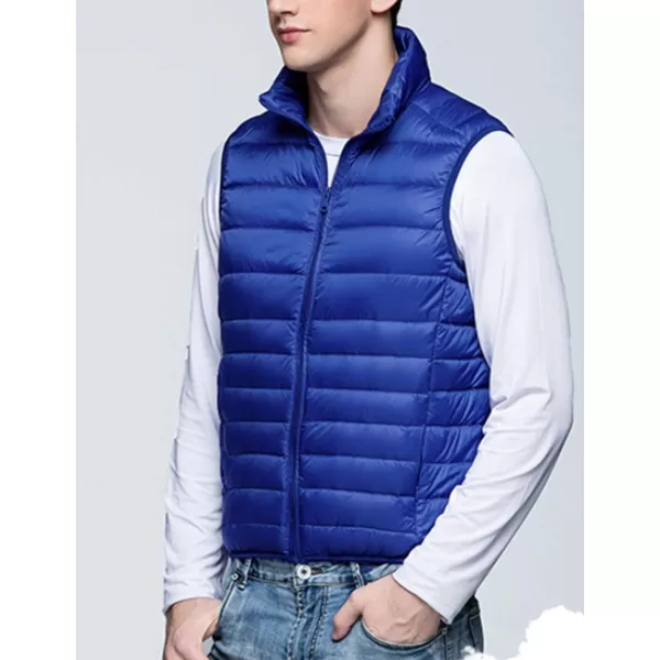 Flygo Men's Outdoor Lightweight Packable Puffer Vest Sleeveless Casual Work Down Vests