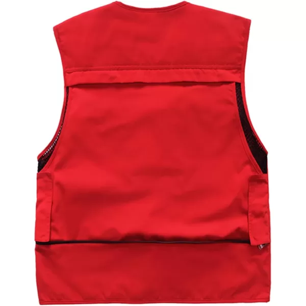 Flygo Men's Outdoor Work Utility Fishing Hunting Photography Travel Vest with Multiple Pockets