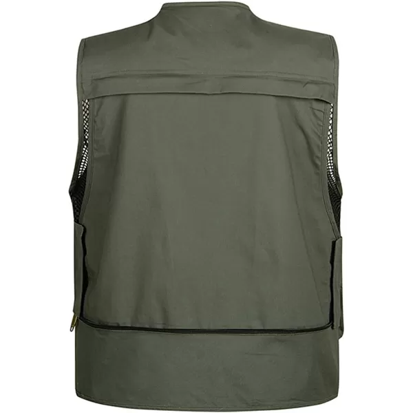 Flygo Men's Outdoor Work Utility Fishing Hunting Photography Travel Vest with Multiple Pockets