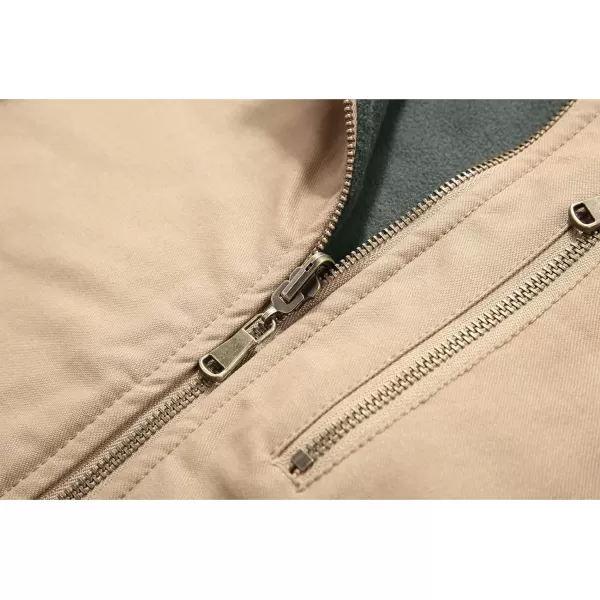 Flygo Men's Reversible Casual Travel Vest Full Zip Mountain Fleece Vests with Pockets