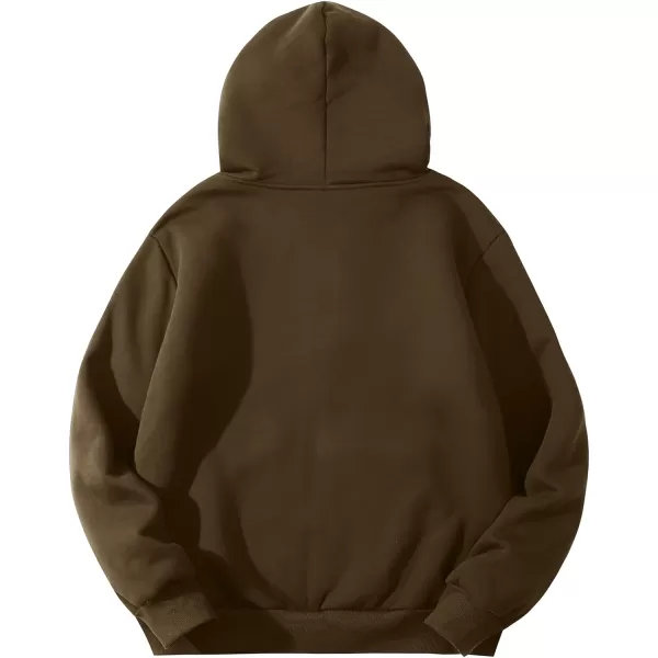 Flygo Men's Sherpa Hoodie Jacket Fleece Lined Zip Up Warm Hoodies Sweatshirt Winter Zipper Sweater Hooded Coat