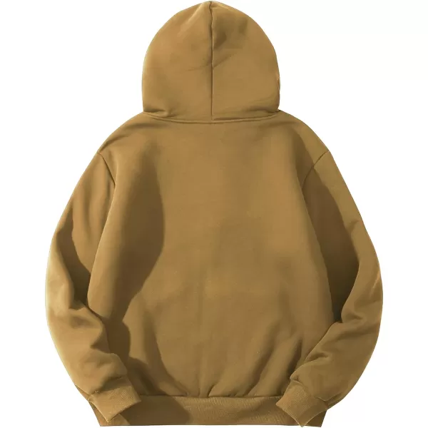 Flygo Men's Sherpa Hoodie Jacket Fleece Lined Zip Up Warm Hoodies Sweatshirt Winter Zipper Sweater Hooded Coat