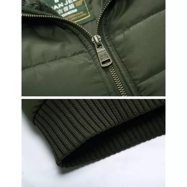 Flygo Men's Stylish Stand Collar Fleece Down Quilted Puffer Vest Active Bodywarmer Gilet