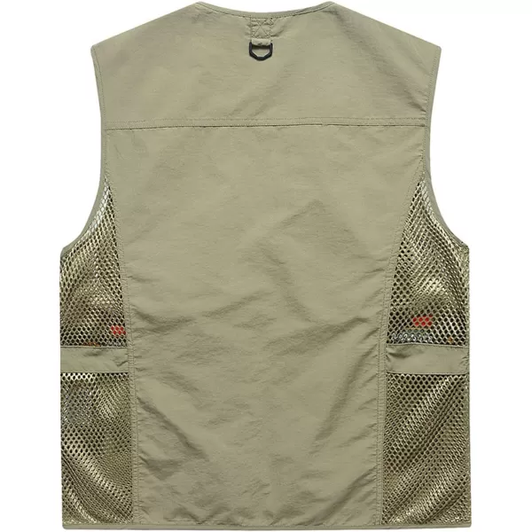 Flygo Mens Summer Outdoor Work Safari Fishing Travel Photo Vest with Pockets